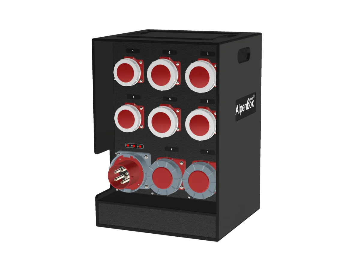 AlpenBox 125А/5p: 63A/5p-2, 32A/5p-4, 16A/5p-2
