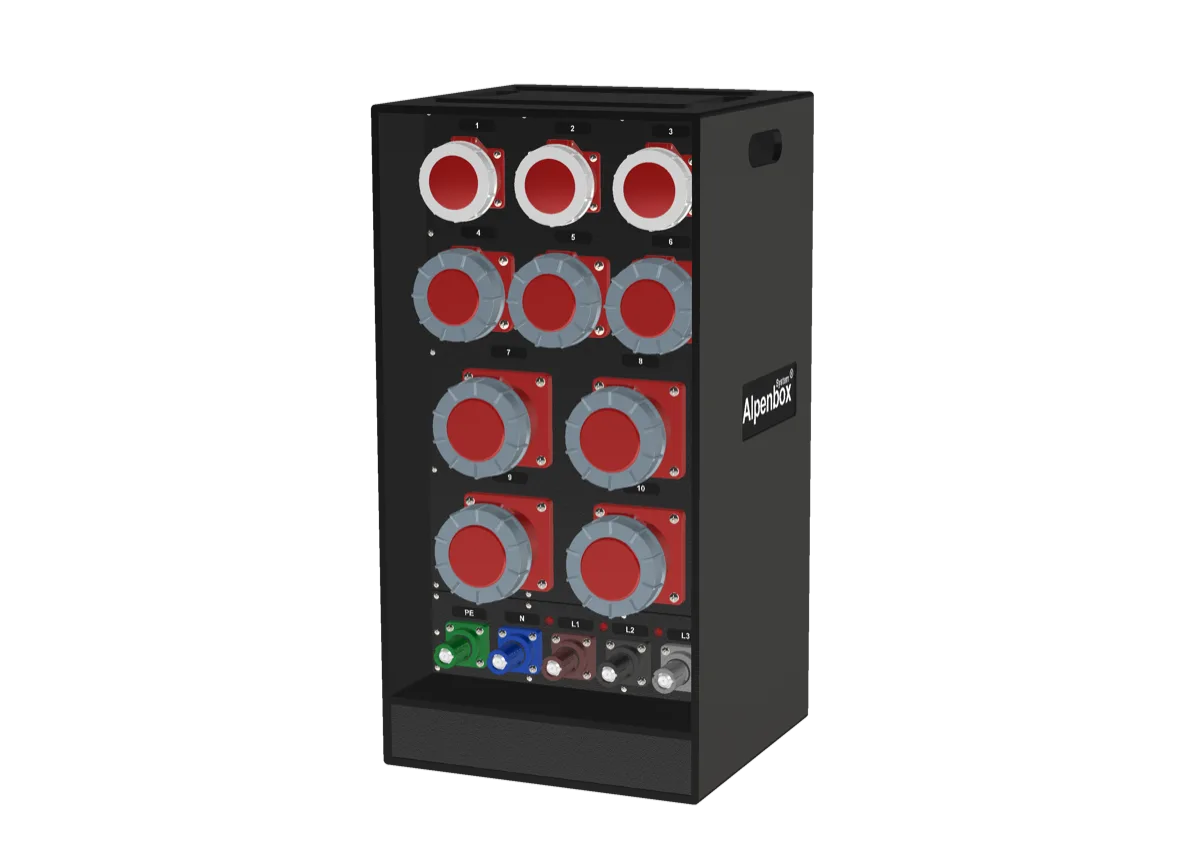 AlpenBox 400А/5p: 125A/5p-4, 63A/5p-3, 32A/5p-3