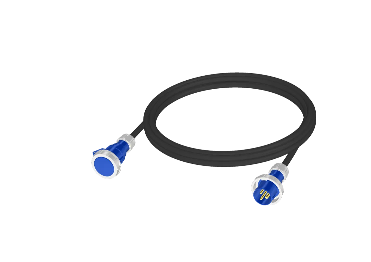 Удлинитель силового кабеля 220V CEE 16A/3p